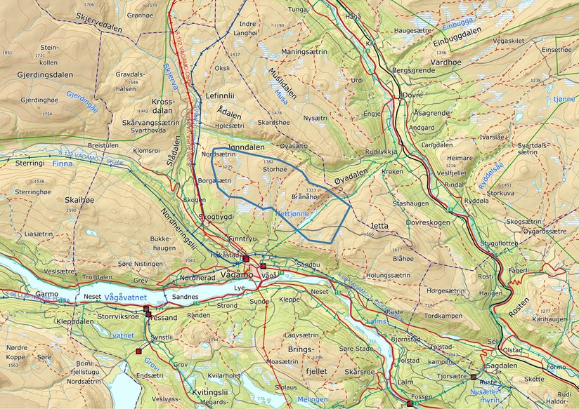 Kart Prosjektområde